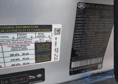 2021 Land Rover Range Rover Sport Se Mhev z USA, uszkodzony, nr VIN SALWG2SUXMA782043